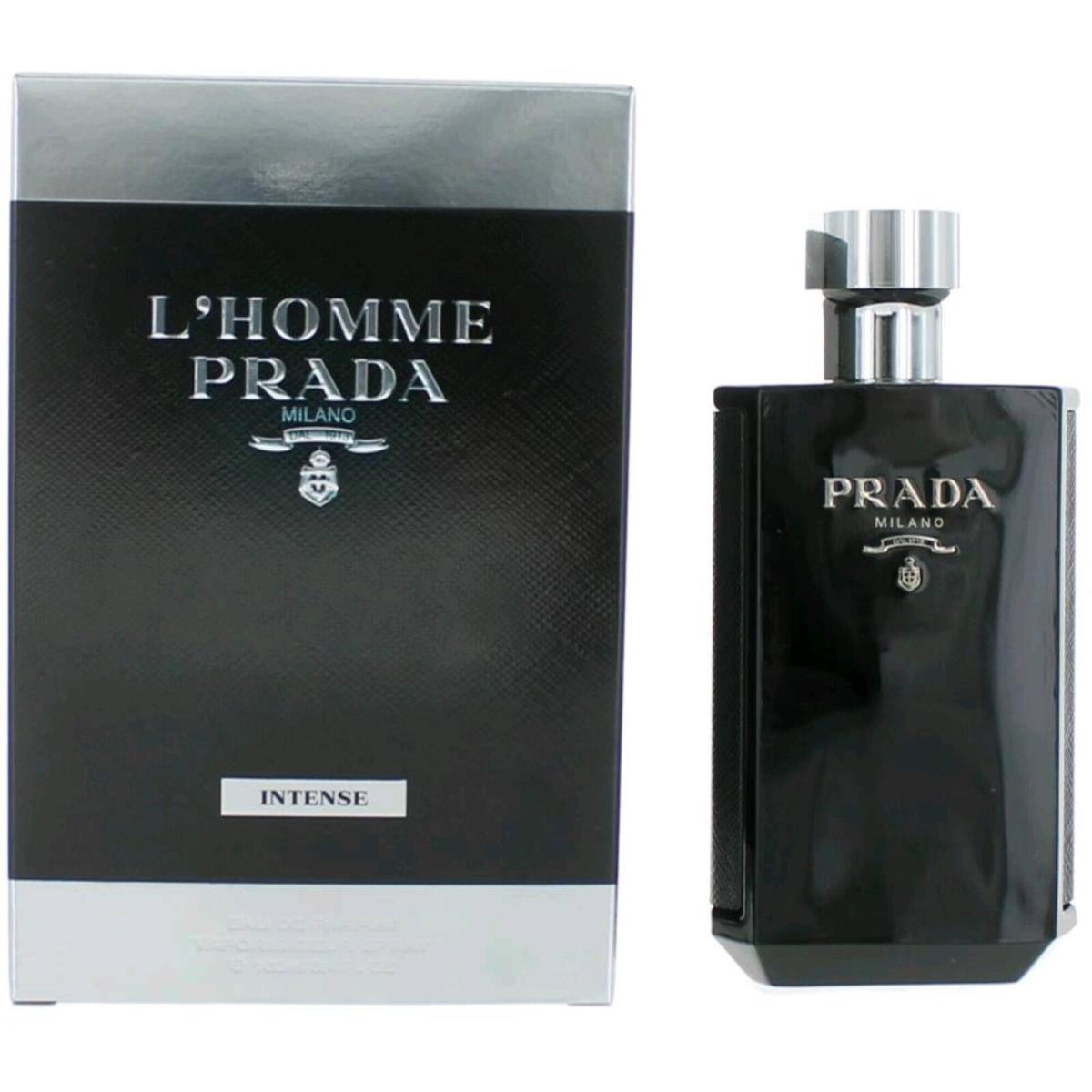 Prada Men`s Eau De Parfum Spray L`homme Intense 3.4 oz