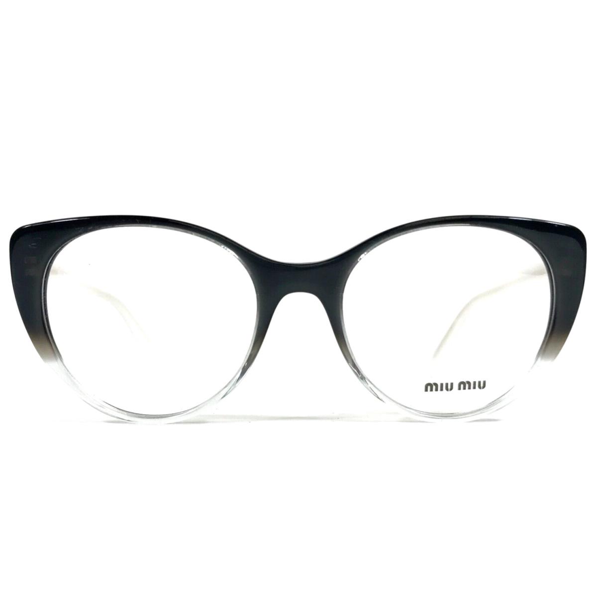 Miu Miu Eyeglasses Frames VMU06T 114-1O1 Gray Clear Fade Sparkly White 50-18-140