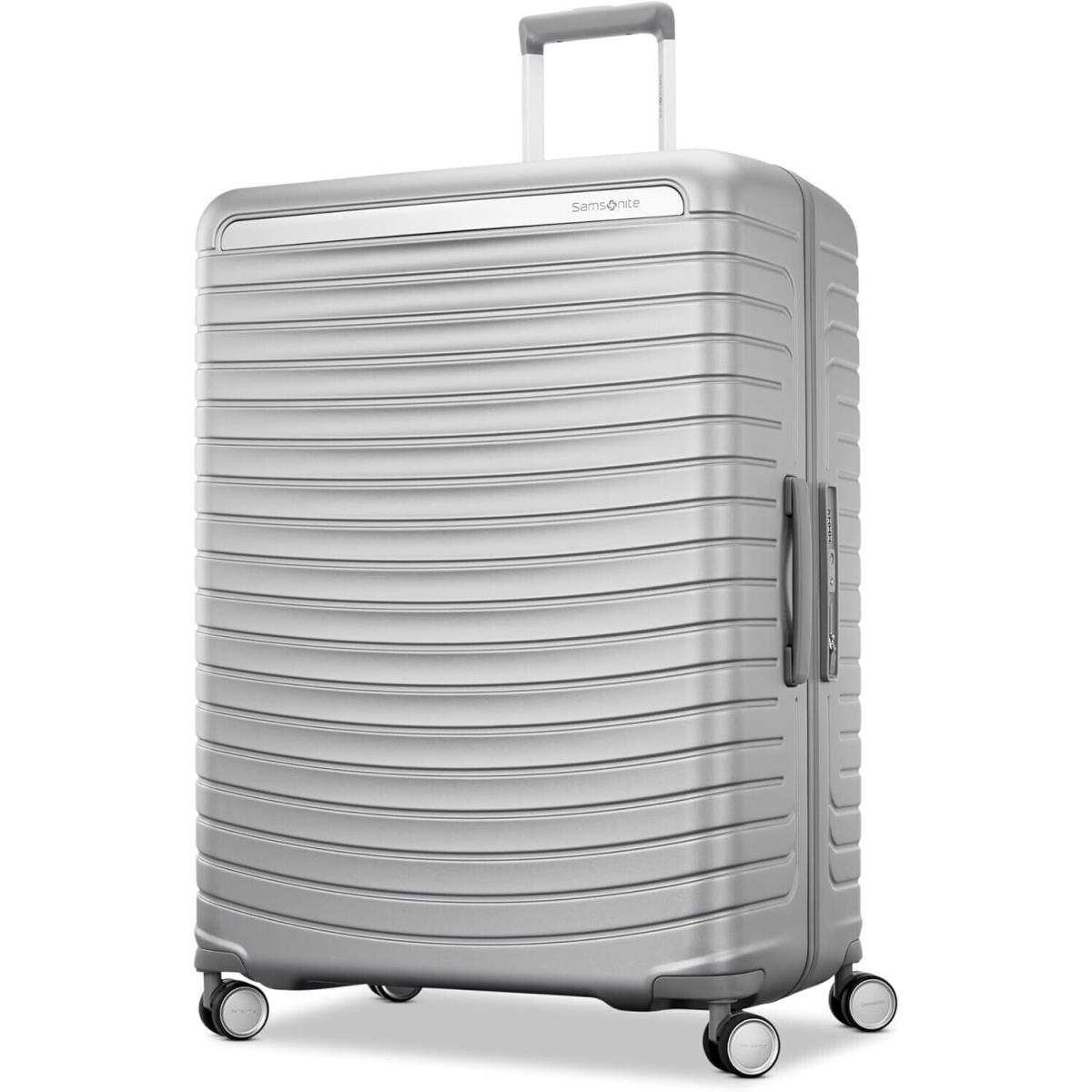 Samsonite Framelock Max Hardside Carry-on Spinner Silver Luggage Zipper-less 29