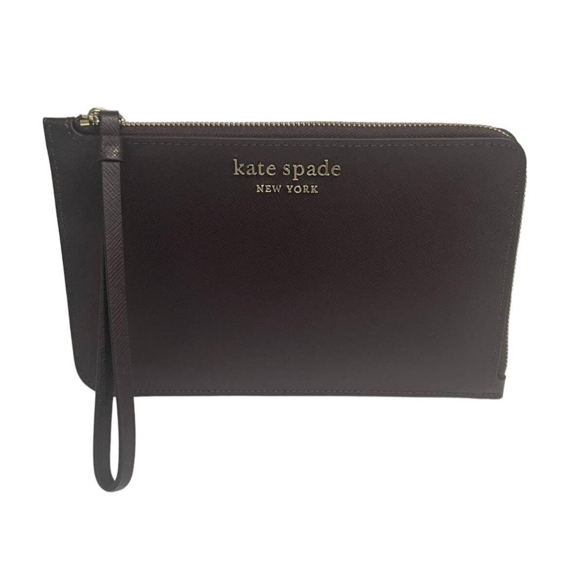 Kate Spade Cameron Medium Wristlet In Chocolate