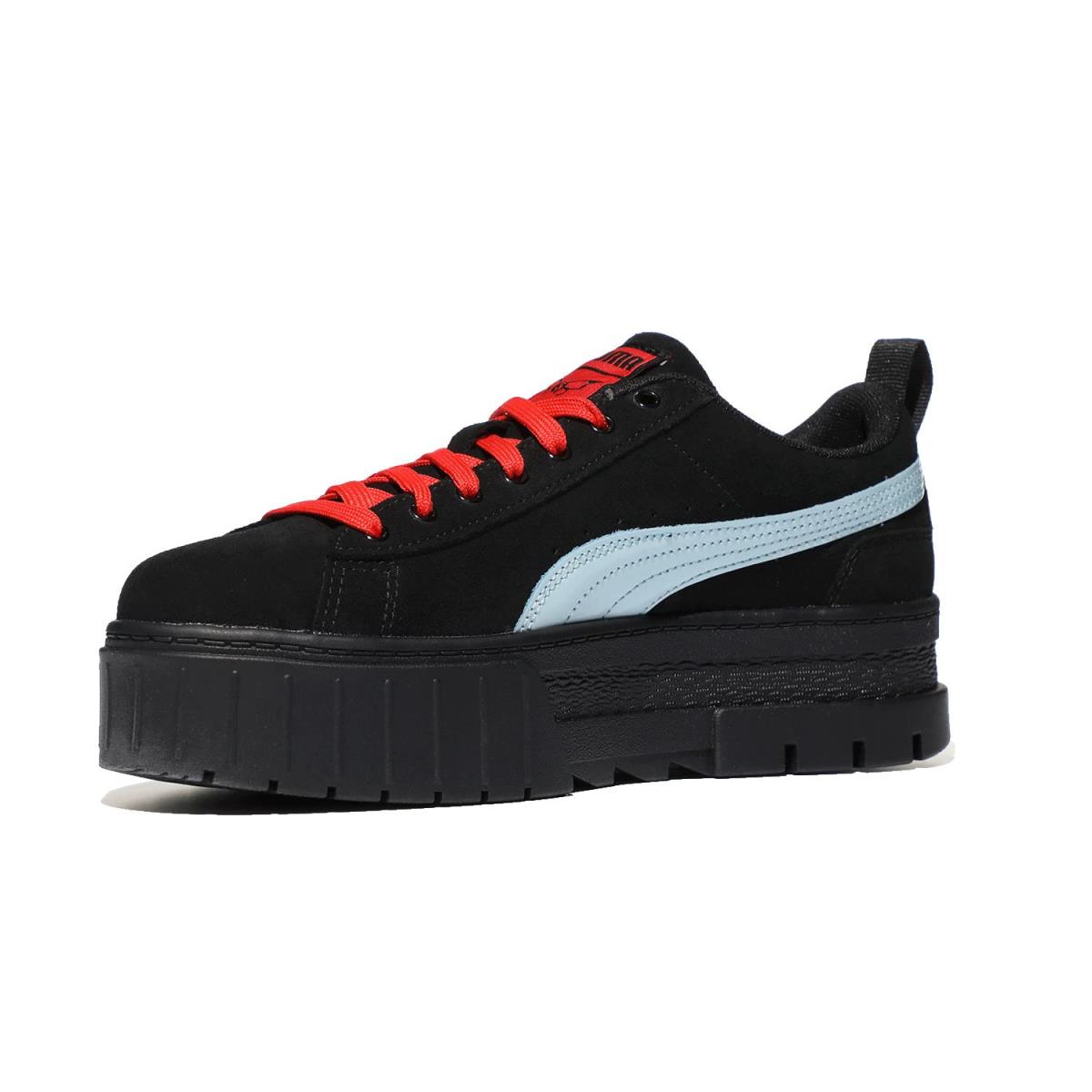 Woman`s Sneakers Athletic Shoes Puma Mayze Suede X Dua Lipa - Puma Black/Blue Glow