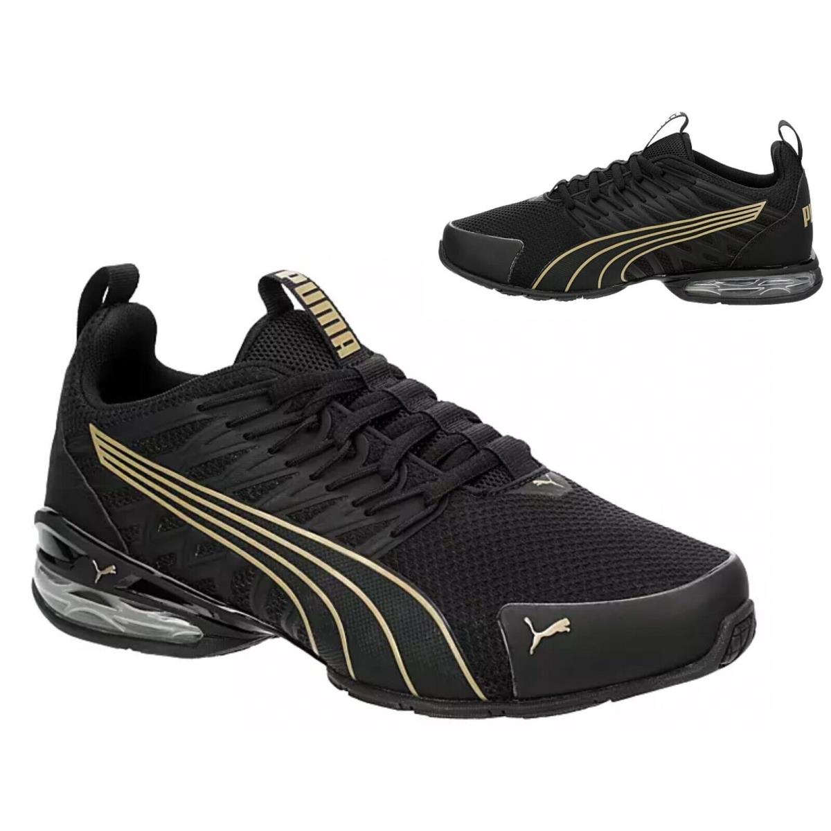 Puma Voltaic Athletic Sneakers Casual Shoes Women`s Black Gold All Sizes - Black