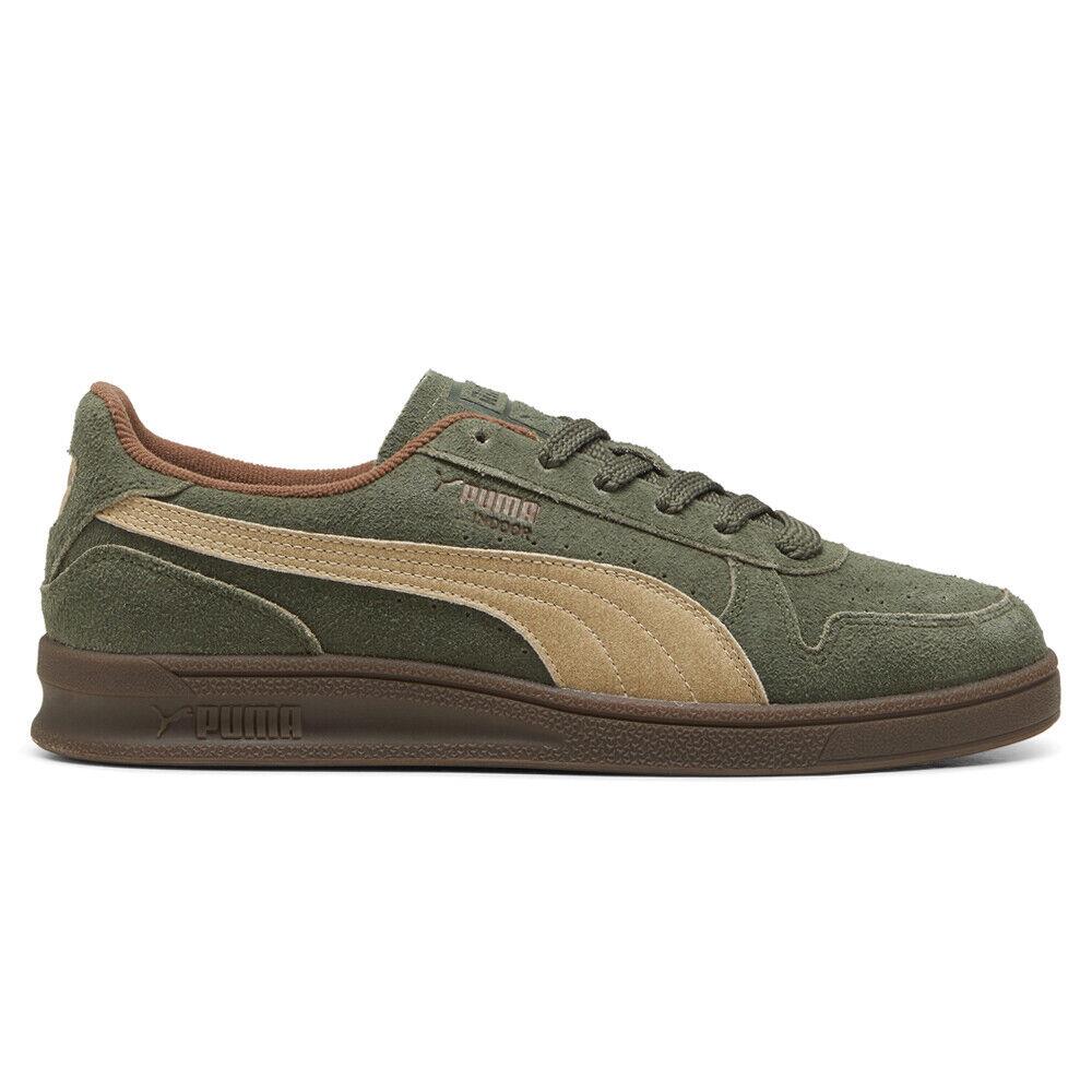 Puma Indoor Rsuede Lace Up Mens Green Sneakers Casual Shoes 39853101