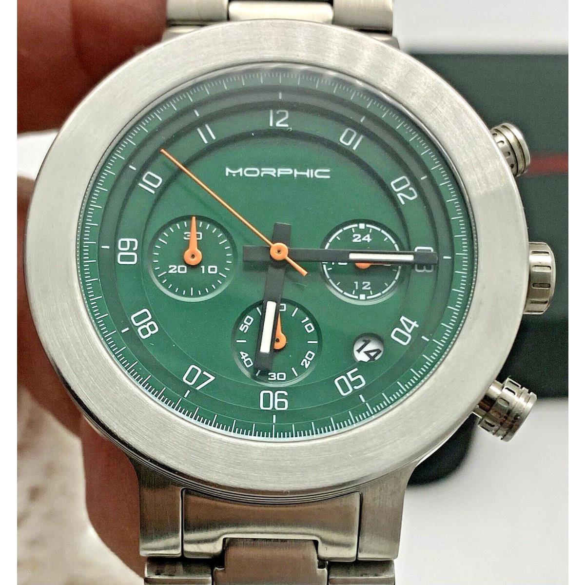 Morphic M78 Series Chronograph Green Dial Stainless Steel 43mm