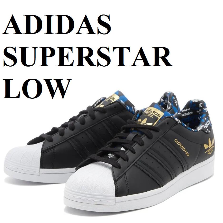 Adidas Superstar Shell Sneaker Trainer Men Shoes Black/gold Size 14