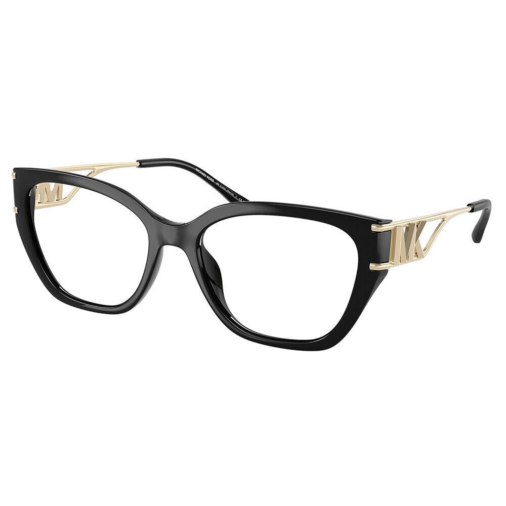 Michael Kors Bierzo MK 4140U 3005 Black Plastic Metal Square Eyeglasses 54mm