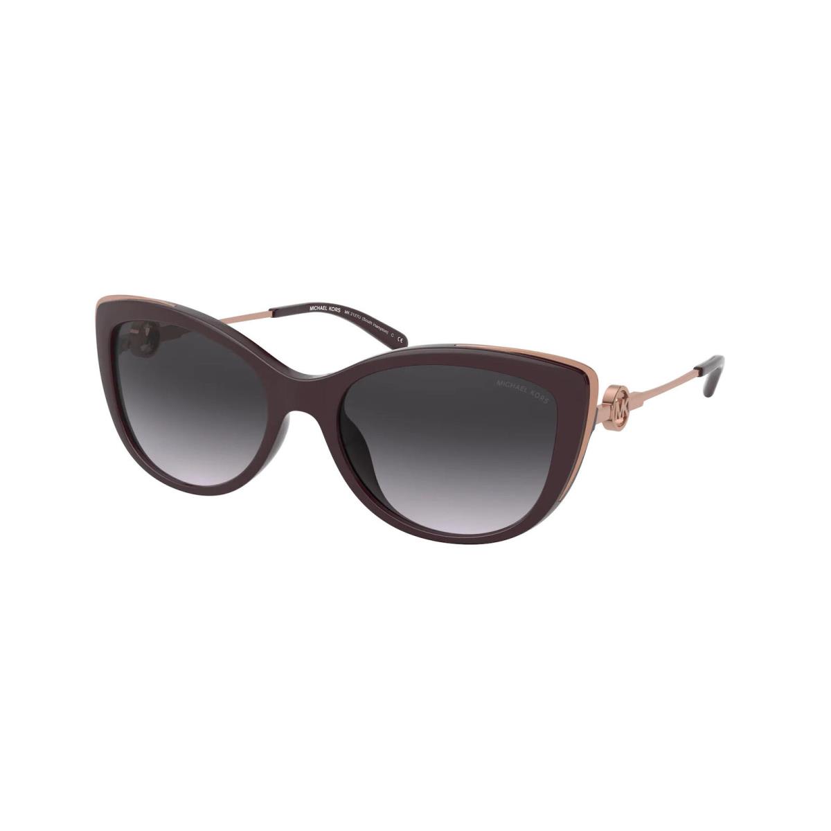 Michael Kors South-hampton MK2127U 33448G Sunglasses Women`s Cordovan/grey 55mm