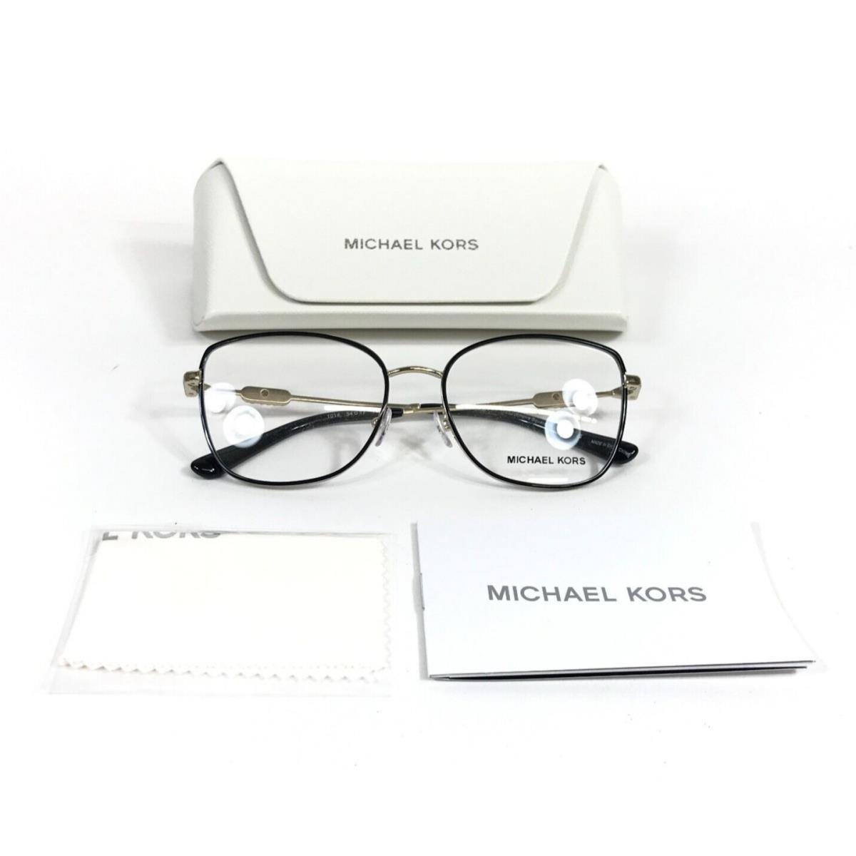 Michael Kors Eyeglasses Frames MK3065J Empire Square 3 1014 Light Gold 54-17-140