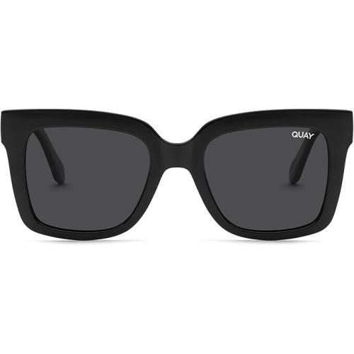 Quay Women`s Icy Oversized Square Sunglasses - Black Polarized