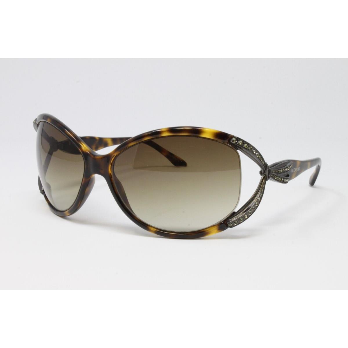 Valentino Sunglasses Women`s Wrap Frames VAL5628S-TLS Havana Stones 61mm