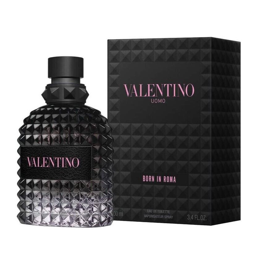 Uomo Born In Roma by Valentino 3.4oz Edt For Men Box