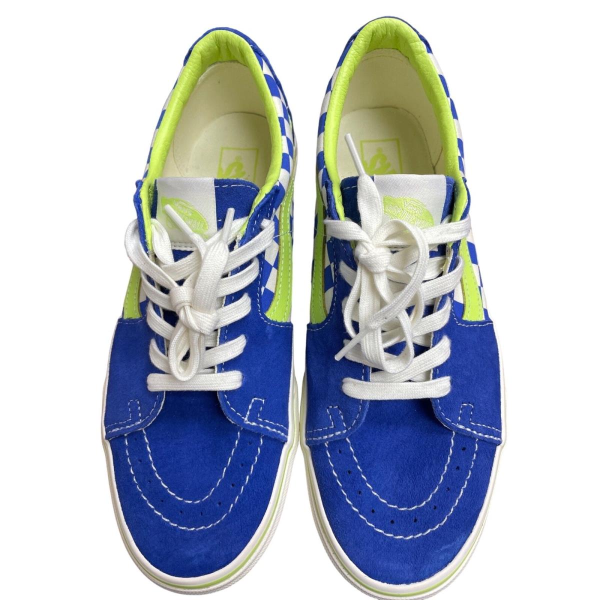 Vans Checkerboard Blue/green Shoes/ Sneakers Size 9M-10.5W SKU2372