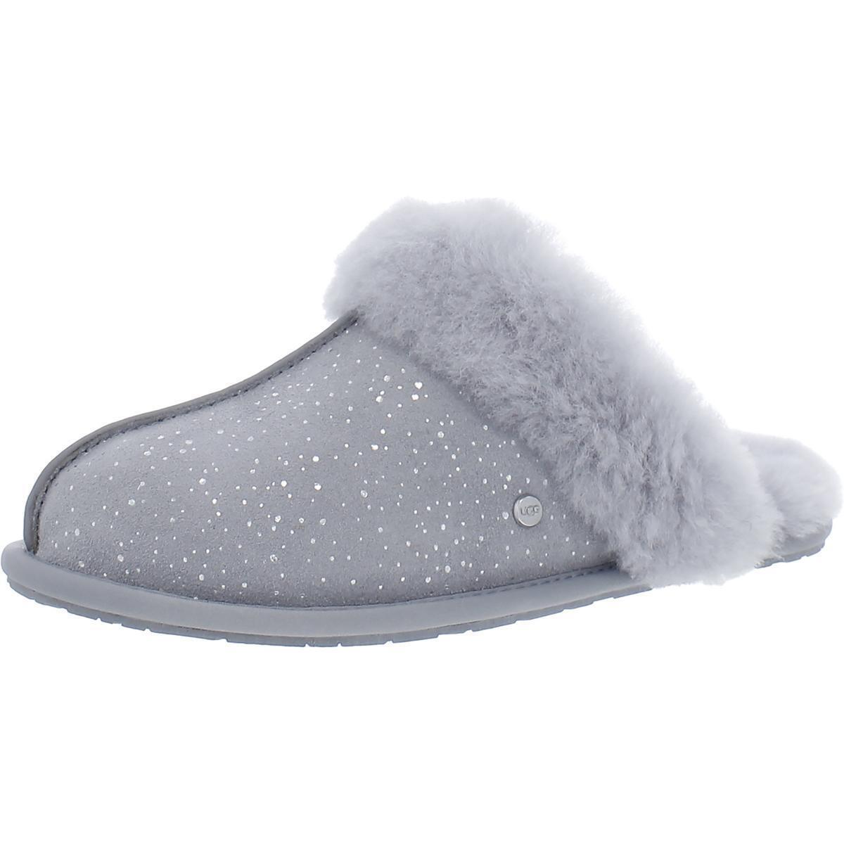 Ugg Womens Scuffette II Metallic Spots Leather Scuff Slippers Shoes Bhfo 5454