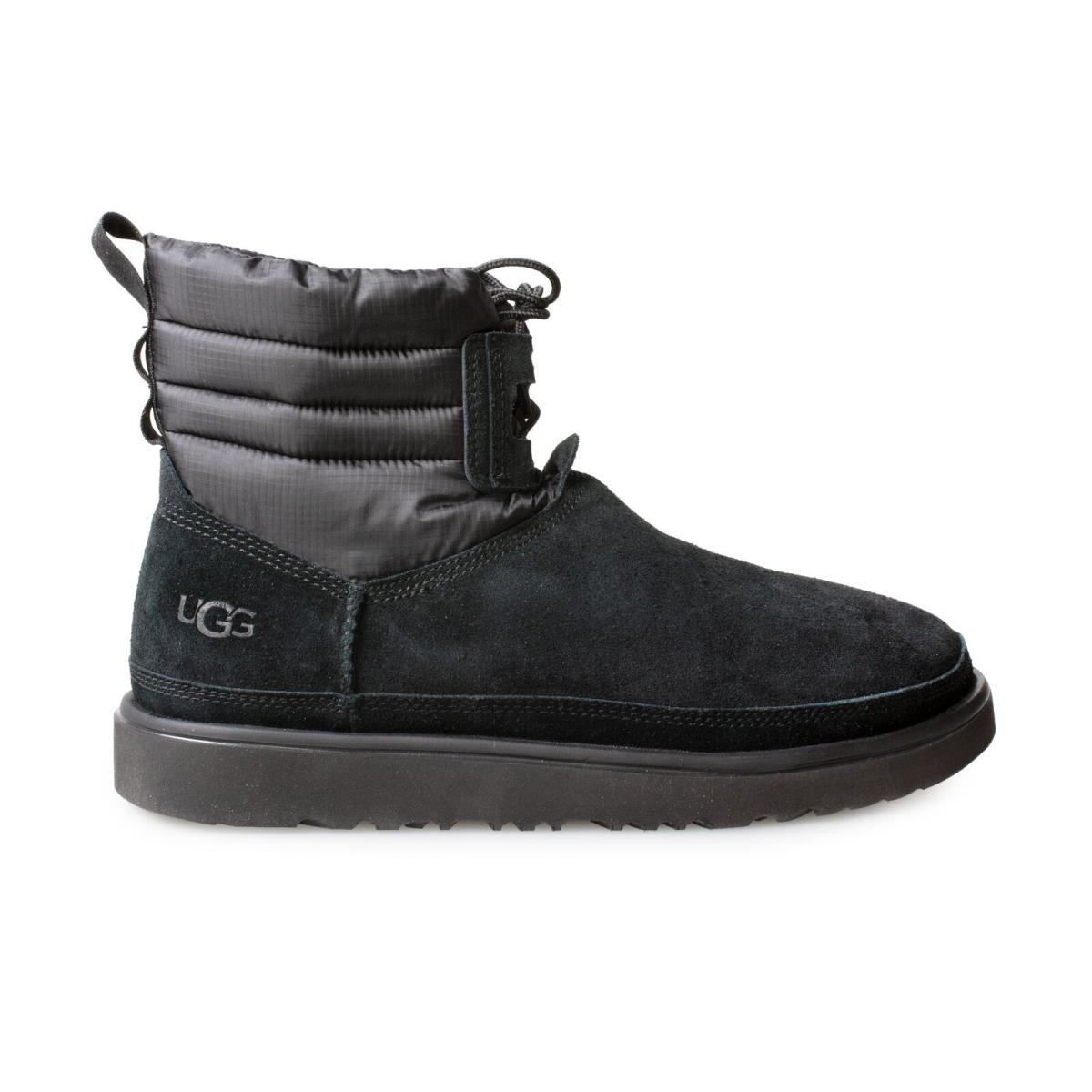 Ugg Classic Mini Lace Up Weather Black Boots - Men`s