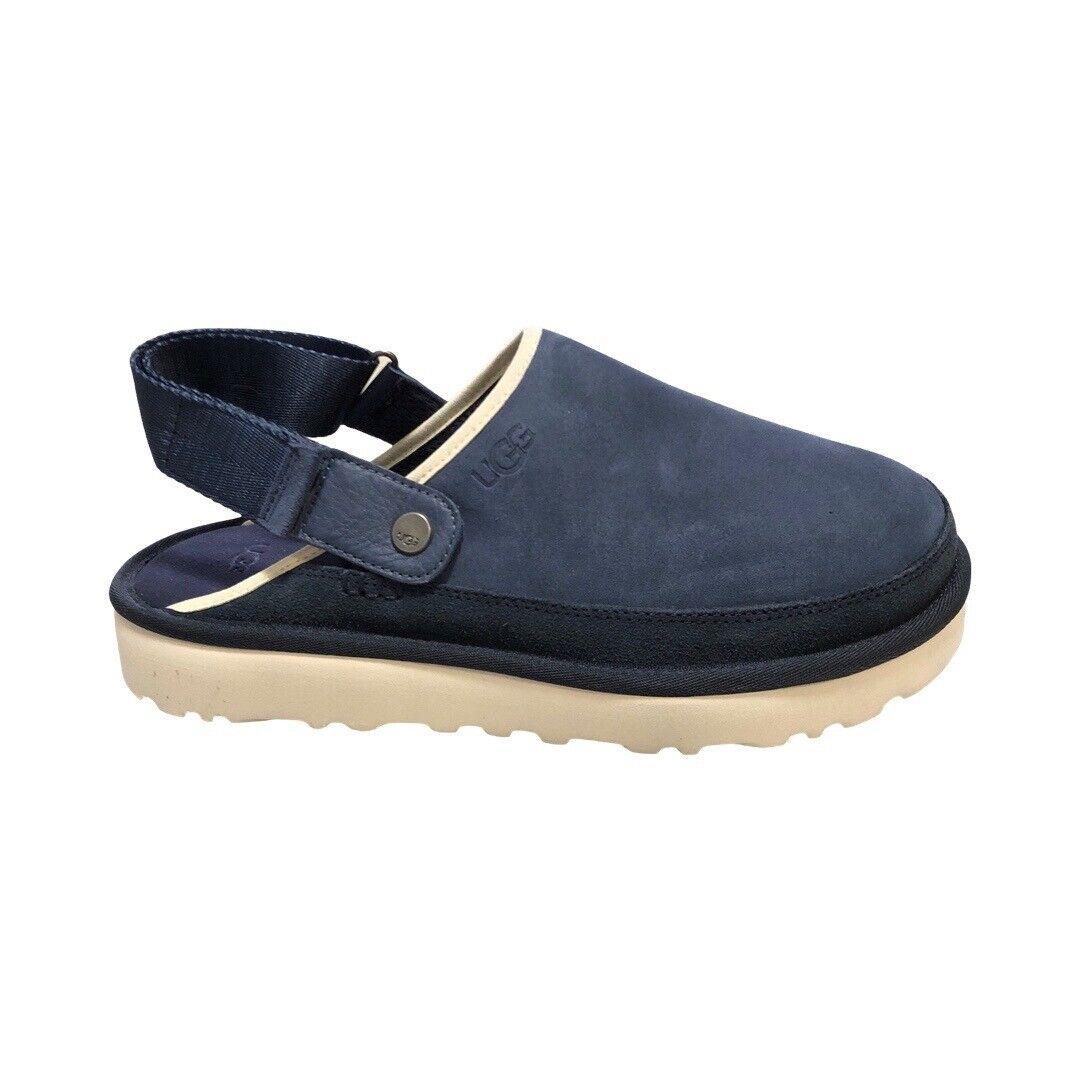 Ugg Men`s Goldencoast Night at Sea Blue Suede Shoes Clogs 1142172