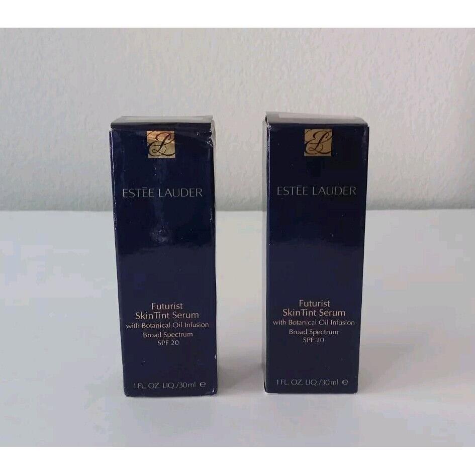 Estee Lauder Futurist Skin Tint Serum SPF20 1C1 Cool Bone 1 oz Lot of 2 Bottles