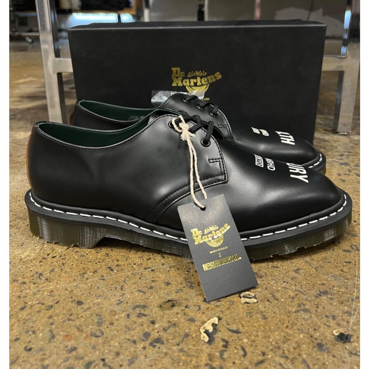 Dr. Martens 1461 Neighborhood Made In England Smooth Leather Black All Sizes