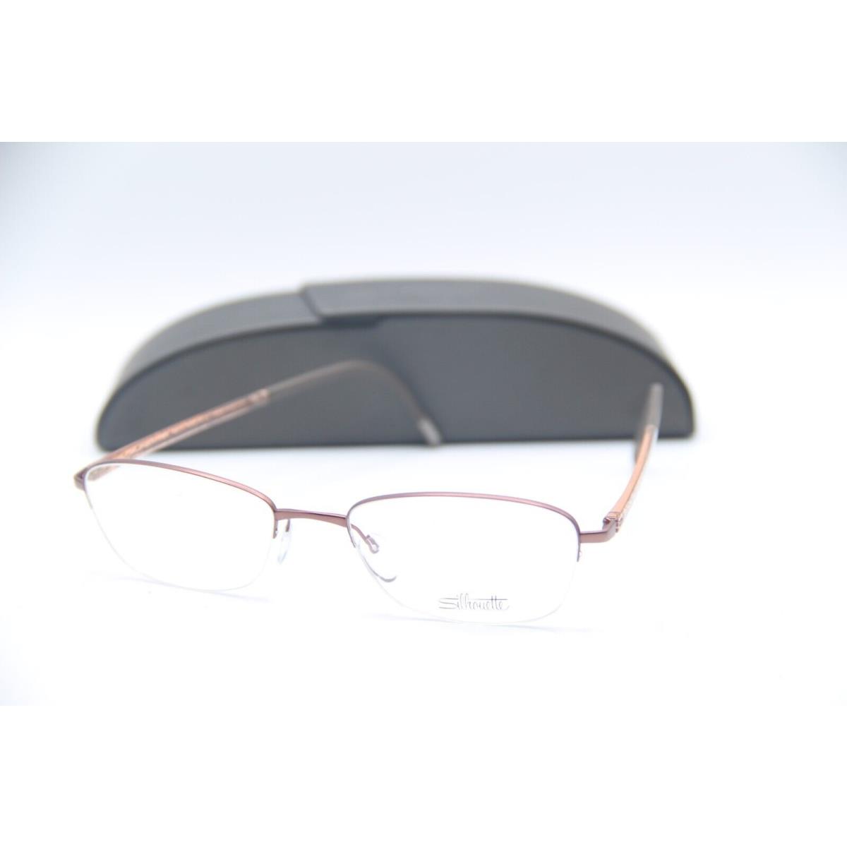 Silhouette Spx 4453 40 6057 Brown Gunmetal Frames Eyeglasses 52-18