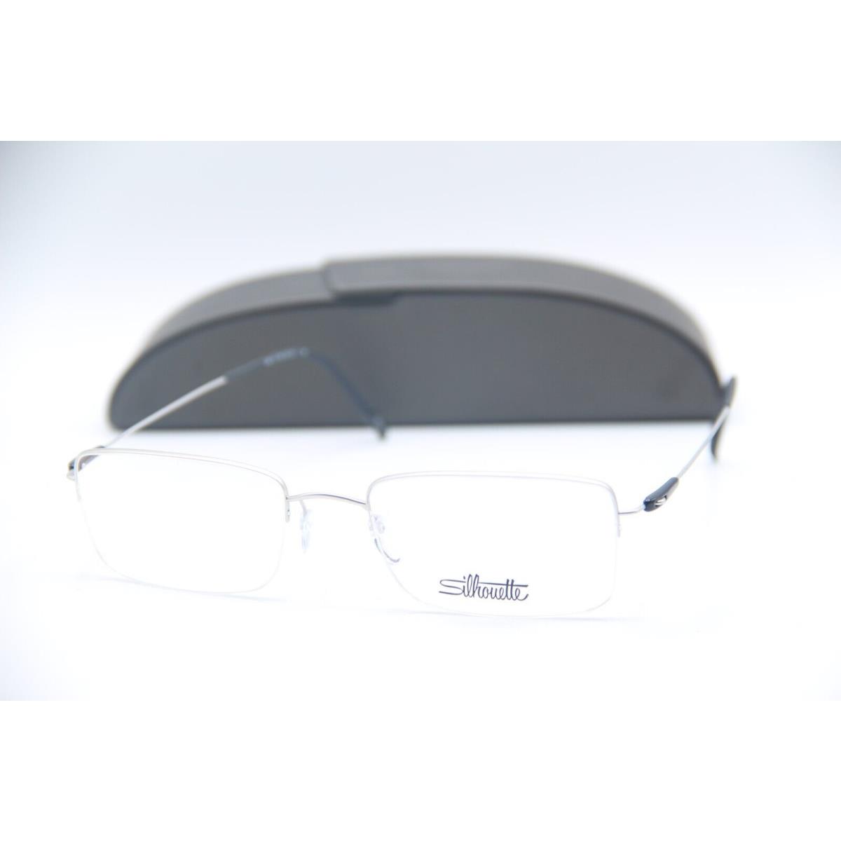 Silhouette Spx 5496 75 7100 Gunmet Black Frames Eyeglasses 53-19