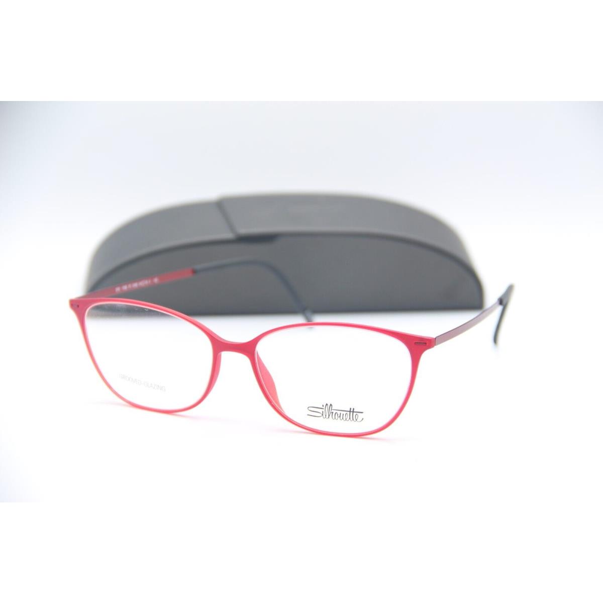 Silhouette Spx 1590 75 3040 Red Black Frames Eyeglasses 54-16