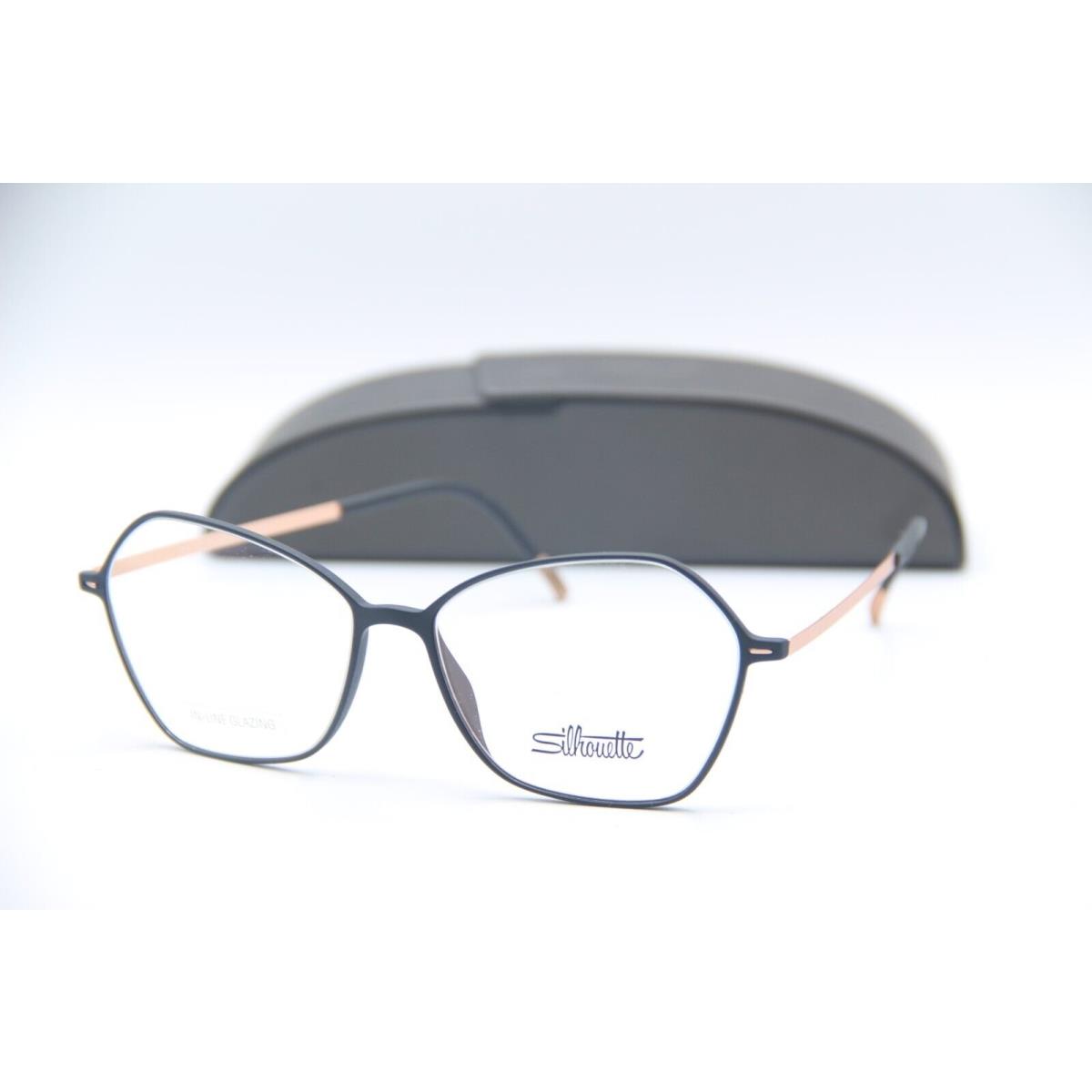 Silhouette Spx 1591 75 9030 Black Gold Frames Eyeglasses 53-15