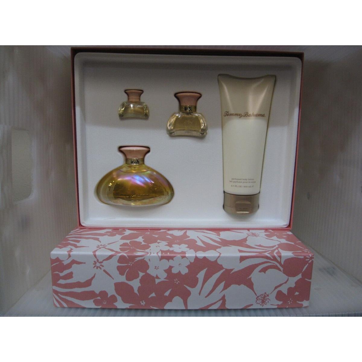 Tommy Bahama 4 Pieces Gift Set: 3.4 Edp Spray 0.5 Edp Sp 5.3 ML 6.7 Body Lotion