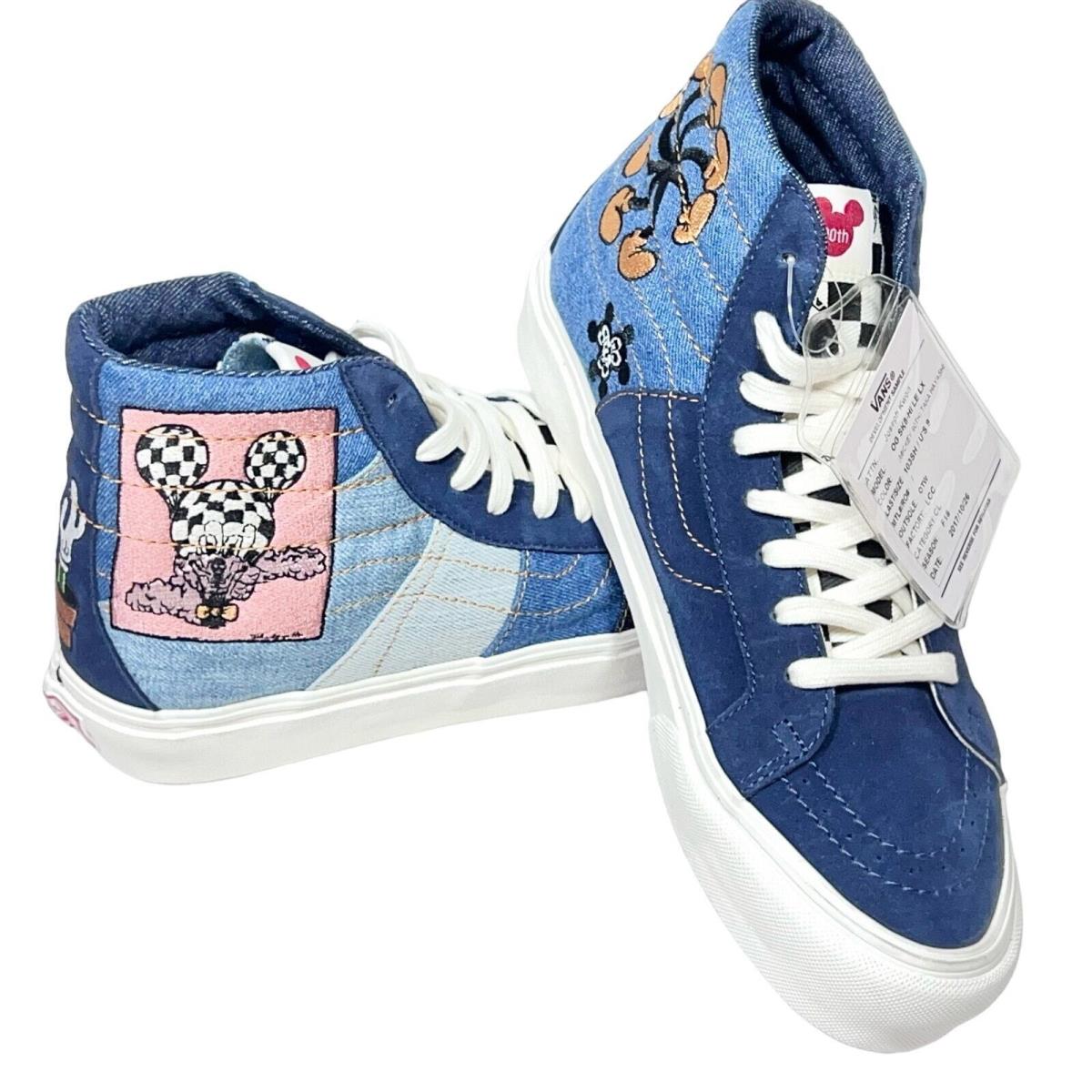 Vans Vault x Taka Hayashi OG Disney SK8-Hi Men 9 Women 10.5 Mickey Mouse 90th