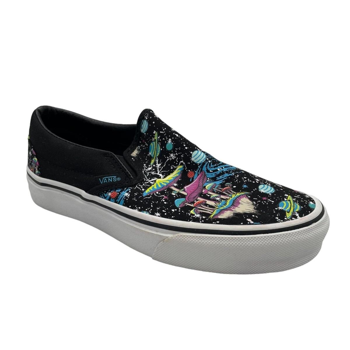 Vans Womens Cosmic Glow Classic Slip-on Sneakers 5 Mushroom Galaxy 497981