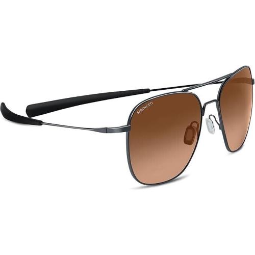 Serengeti Sunglasses Aerial Shiny Gunmetal Drivers