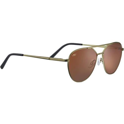 Serengeti Odell Rectangular Sunglasses Matte Khaki