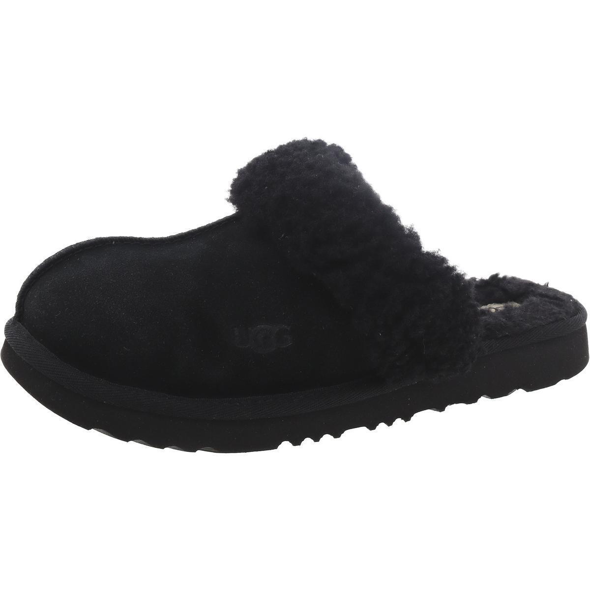 Ugg Girls Cozy ll Black Scuff Slippers Shoes 5 Medium B M Big Kid Bhfo 5875