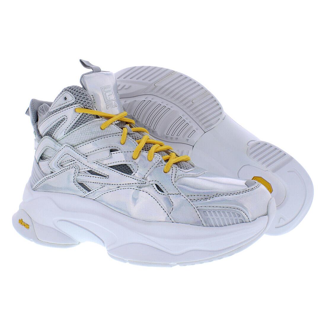 Fila Hallasan Mid Premium Womens Shoes Size 8.5 Color: Iridescent - Iridescent, Main: Silver