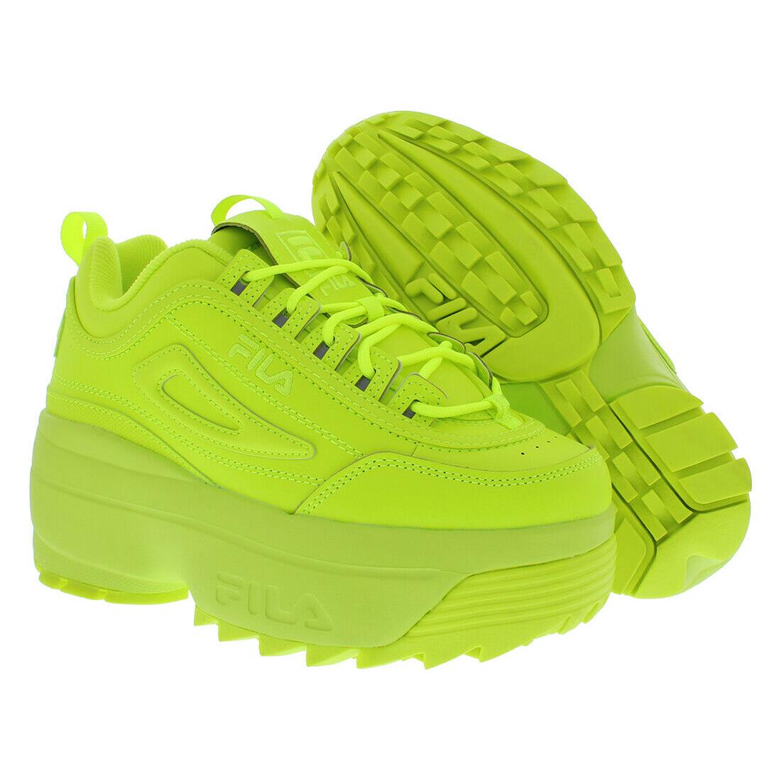 Fila Disruptor II Wedge Womens Shoes Size 10.5 Color: Neon Green - Neon Green, Main: Green