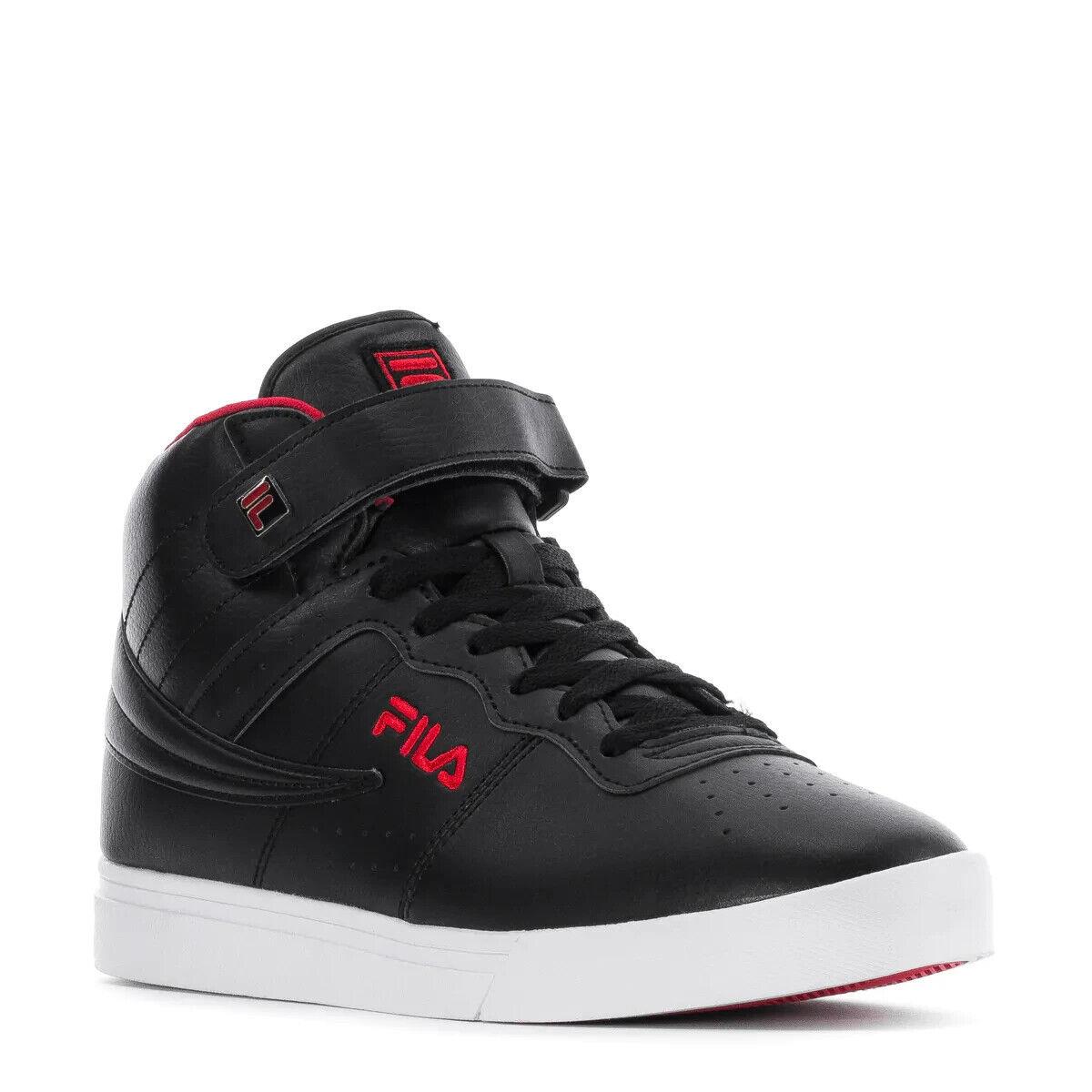 Fila Vulc 13 Mid Lace-up Sneakers Basketball Men Shoes Black/red Size 9.5