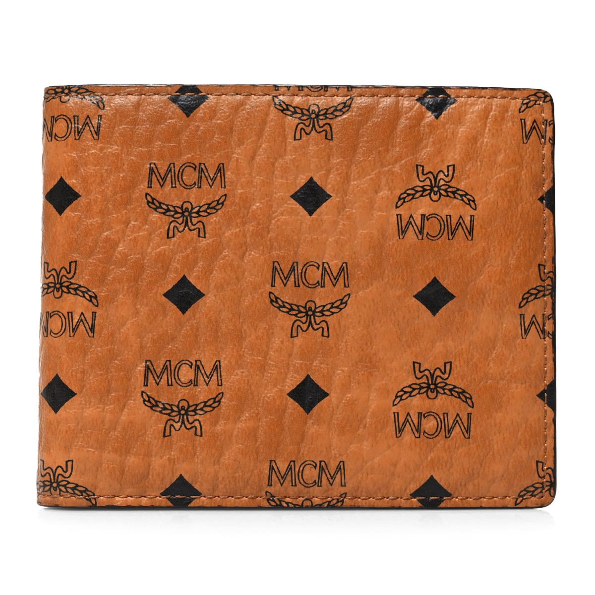 Mcm Brown Visetos Coated Canvas Bifold Wallet 0223