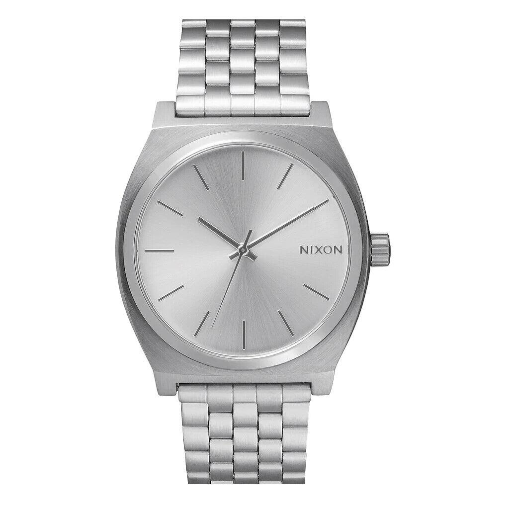 Nixon Men`s Time Teller All Silver A045-1920-00 Watch - Silver