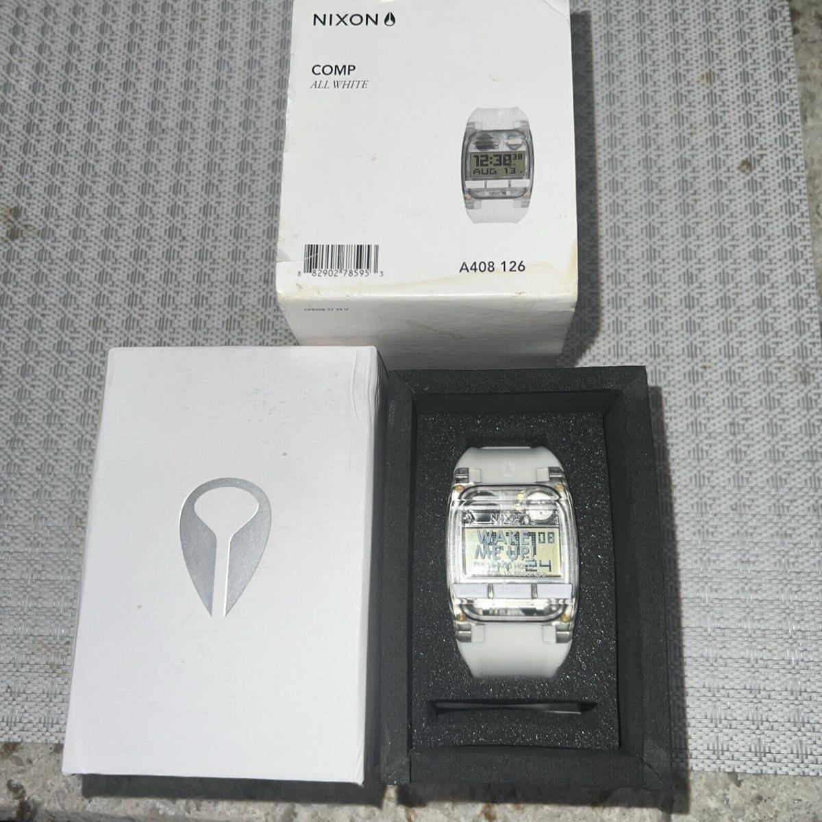 Nixon The Comp Watch A408 126 Digital All White