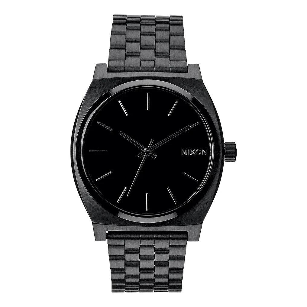 Nixon Men`s Time Teller All Black A045-001-00 Watch - Black