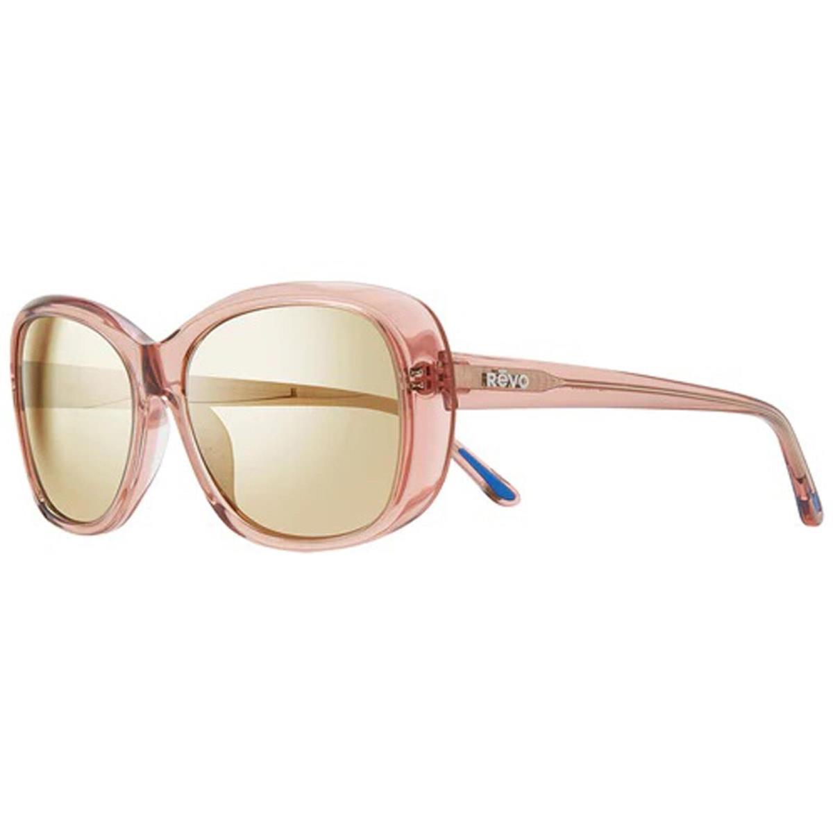 Revo Women`s Sunglasses Sammy Champagne Lens Crystal Mauve Acetate 1102 10 CH