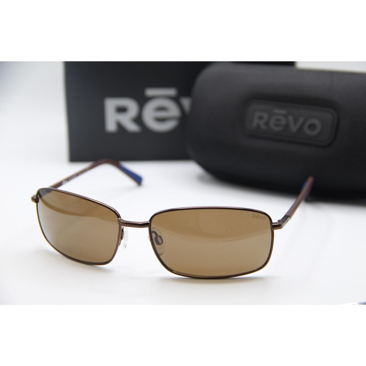 Revo RE 1079 02 Tate Brown Blue Polarized Frames Sunglasses 61-16