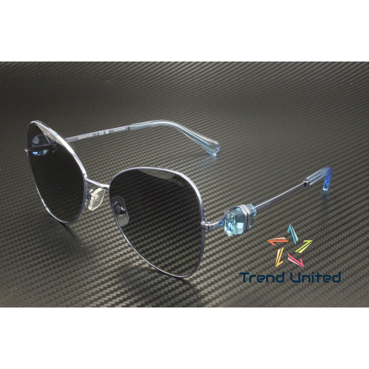 Swarovski SK7002 40054L Metal Light Blue Gradient Blue 57 mm Women`s Sunglasses