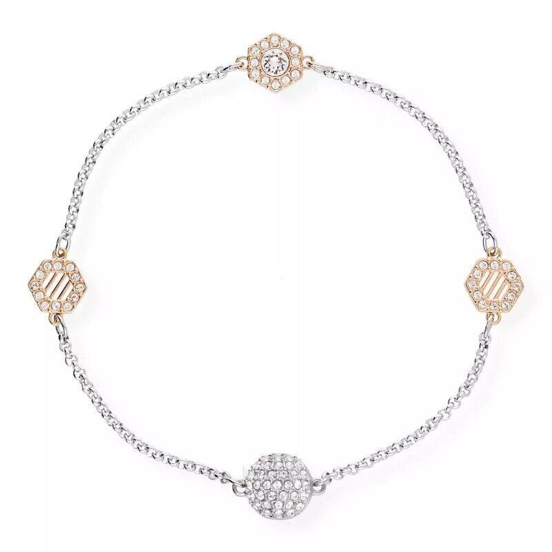 Swarovski Remix Strand Hexagon Bracelet Rose Gold M 5371191