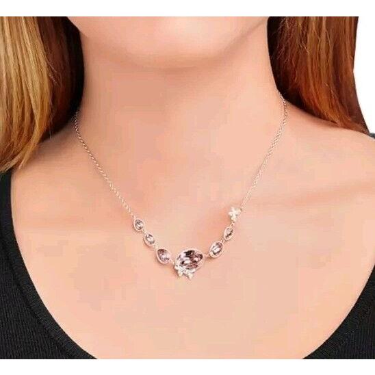 Swarovski Disney Cinderella Necklace Butterfly Crystal Rhodium-pvd 5118303