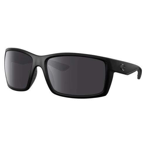 Costa Del Mar Reefton Unisex Polarized Sunglasses Black Blackout 64 mm 4 Options Smoke Grey Polar