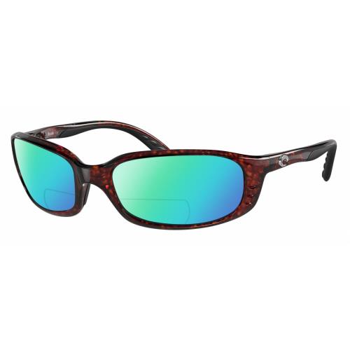 Costa Del Mar Brine Unisex Polarized Bifocal Sunglass Brown Tortoise Havana 59mm Green Mirror