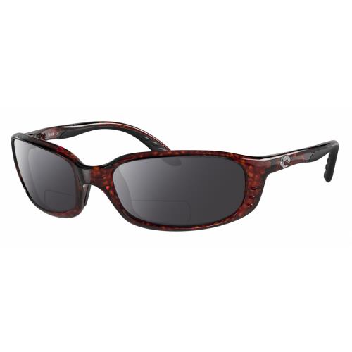 Costa Del Mar Brine Unisex Polarized Bifocal Sunglass Brown Tortoise Havana 59mm Grey