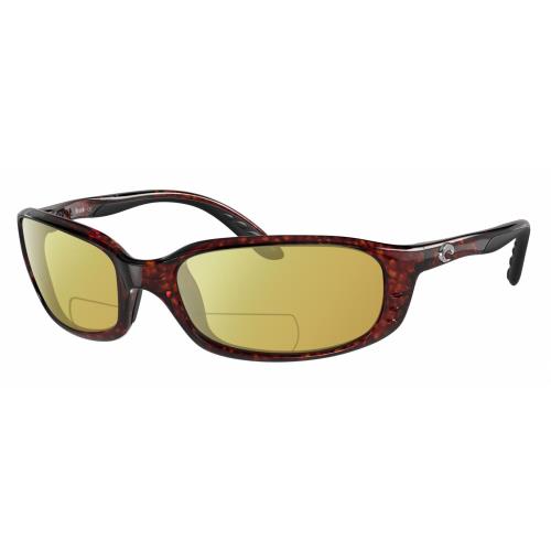 Costa Del Mar Brine Unisex Polarized Bifocal Sunglass Brown Tortoise Havana 59mm Yellow