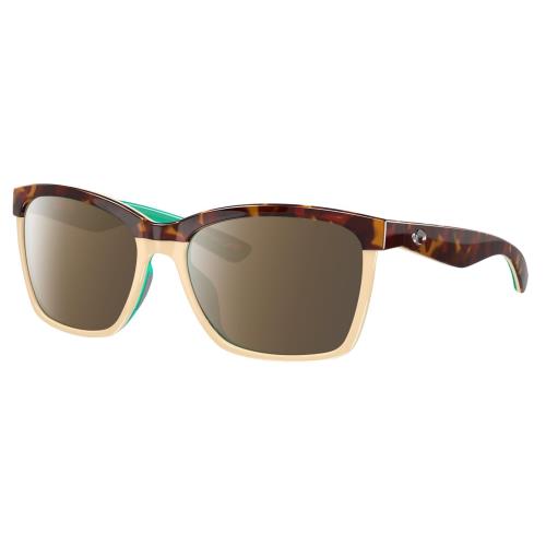 Costa Del Mar Anaa Women Polarized Sunglasses Tortoise Havana Blue 55mm 4 Option Amber Brown Polar