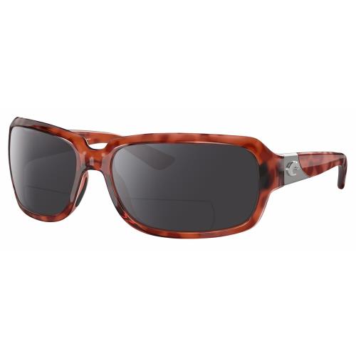 Costa Del Mar Isabela Women`s Polarized Bifocal Sunglasses Tortoise Havana 64 mm Grey