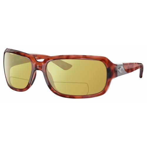 Costa Del Mar Isabela Women`s Polarized Bifocal Sunglasses Tortoise Havana 64 mm Yellow